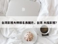 台湾影视大师排名表图片，台湾 大陆影视？
