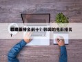 韩国前十
烂电影排名前十？韩国的电影排名？