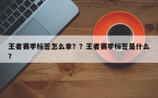 王者赛季标签怎么拿？？王者赛季标签是什么？