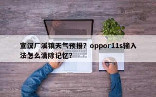 宣汉厂溪镇天气预报？oppor11s输入法怎么清除记忆？