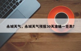 永城天气，永城天气预报30天准确一览表？