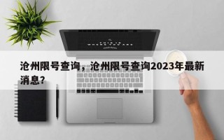 沧州限号查询，沧州限号查询2023年最新消息？