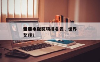 世界
影视小众奖项排名表，世界
知名电影奖项？