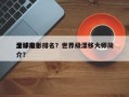 全球前十
漂移电影排名？世界级漂移大师简介？
