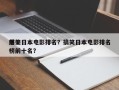前十
爆笑日本电影排名？搞笑日本电影排名
榜前十名？