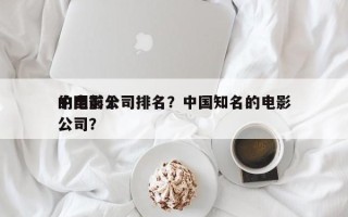 中国前十
的电影公司排名？中国知名的电影公司？