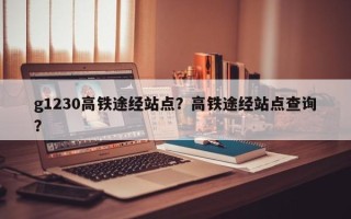 g1230高铁途经站点？高铁途经站点查询？