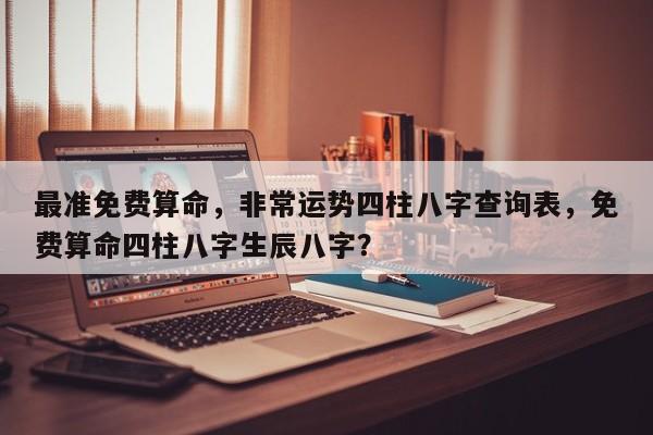 最准免费算命，非常运势四柱八字查询表，免费算命四柱八字生辰八字？-第1张图片