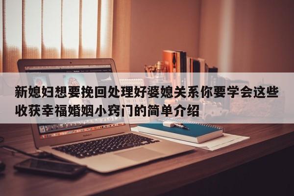新媳妇想要挽回处理好婆媳关系你要学会这些收获幸福婚姻小窍门的简单介绍-第1张图片