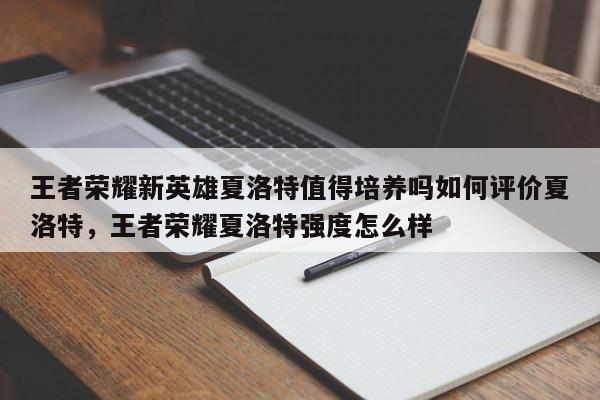 王者荣耀新英雄夏洛特值得培养吗如何评价夏洛特，王者荣耀夏洛特强度怎么样-第1张图片