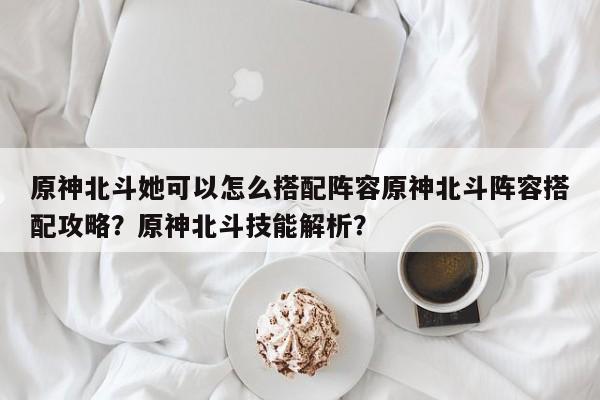 原神北斗她可以怎么搭配阵容原神北斗阵容搭配攻略？原神北斗技能解析？-第1张图片